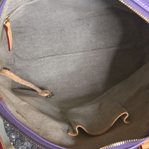 EUC Dooney & Bourke Dillon Double Pocket Satchel Crossbody in Lavender. - Picture 6 of 13